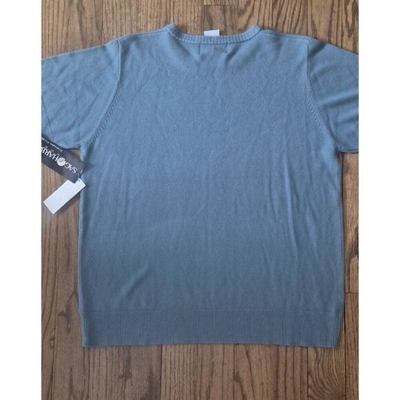 NWT Sag Harbor Short Sleeve Plus Size Light Sweater Top Women's Size 1X - Picture 2 of 5